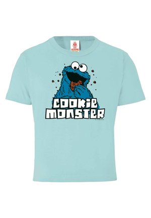 KRÜMELMONSTER - Print T-shirt - hellblau