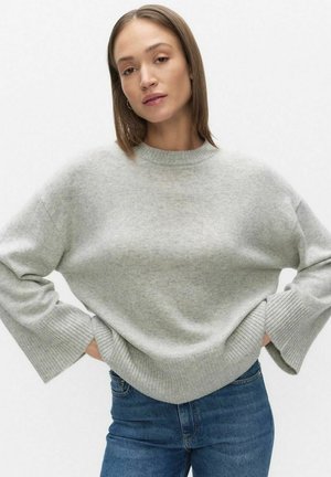 AMELIA - Stickad tröja - grey melange