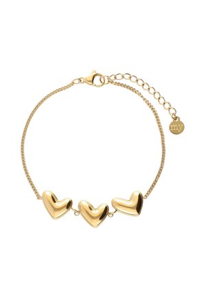 BOLD  WITH THREE HEARTS - Bracelet - goudkleurig