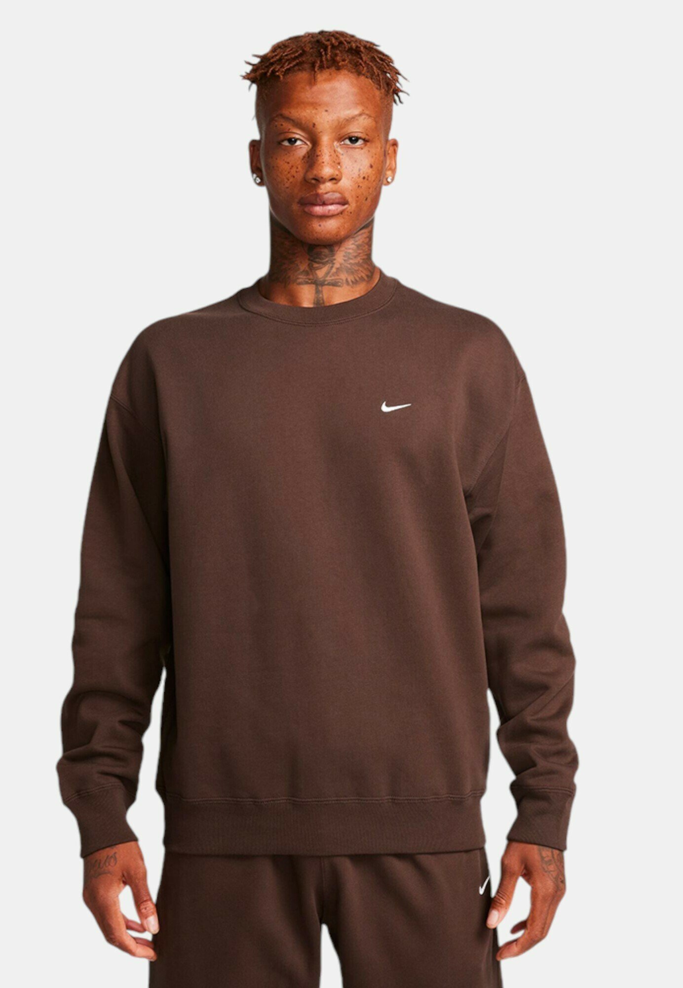 Nike Sportswear Sweatshirt brown white/brown Zalando