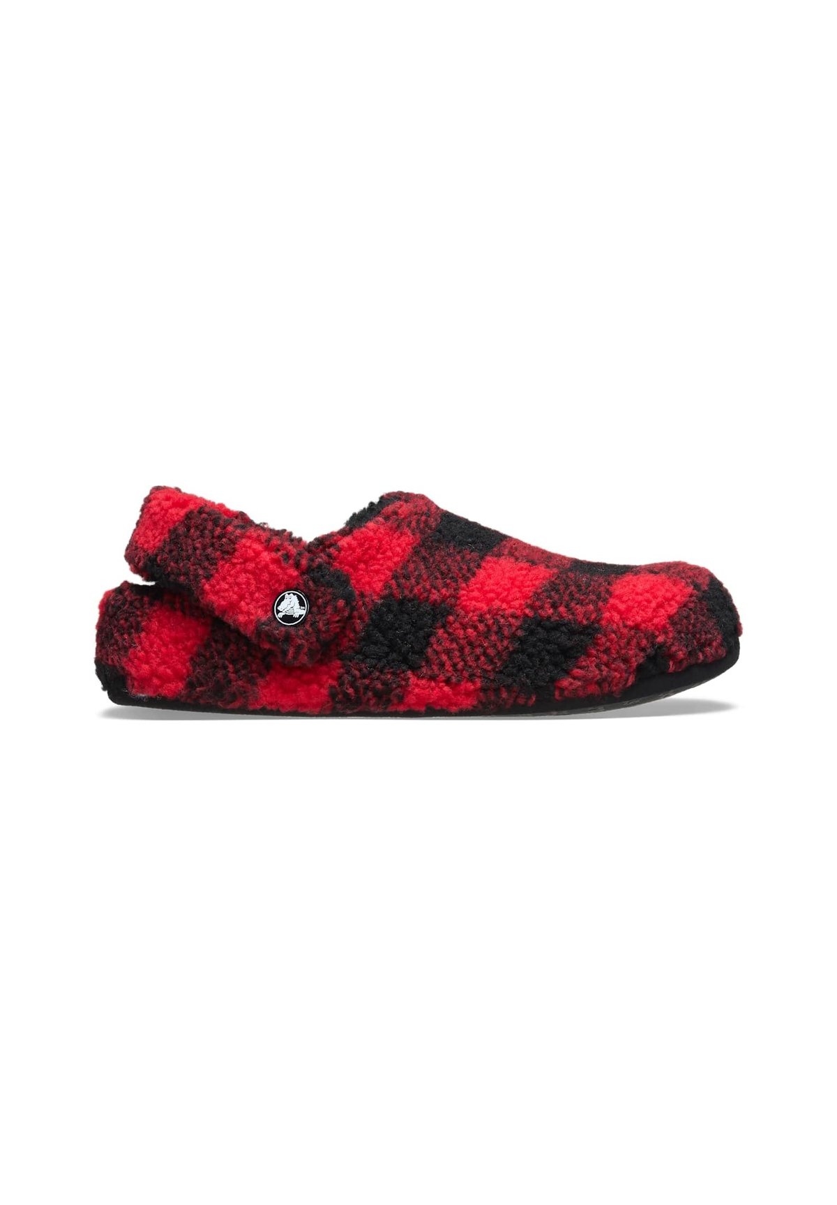 Crocs Men\'s Black Varsity Red Classic Cozzzy Buffalo Plaid Slide Slippers Size 8 Amazon.com | Crocs Unisex Classic Holiday Lined Clogs  main image 2