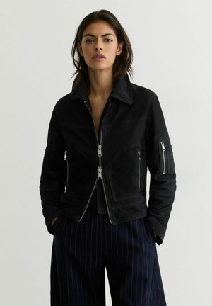 Reiss Giacca di pelle - navy
