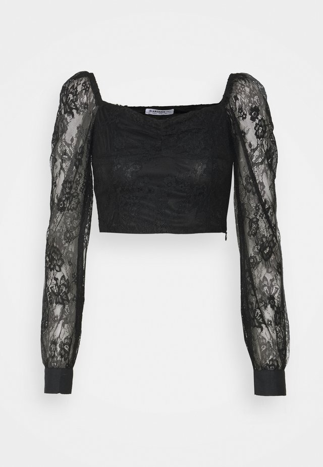 Long sleeved top - black