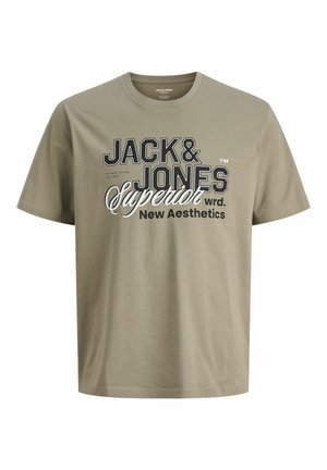 JJELOGO TEE O-NECK - Trükipildiga T-särk - vetiver