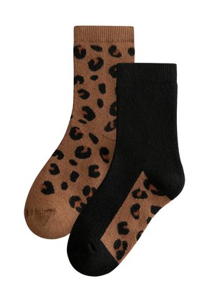2 PACK - REGULAR FIT - Strumpor - leopard