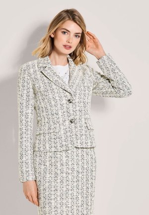 Blazer - pearl white   black   melange