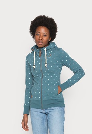 PAYA DOTS - Zip-up sweatshirt - deep ocean
