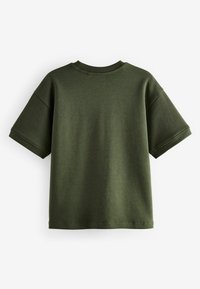 Next RELAXED FIT HEAVYWEIGHT  - Pamata T-krekls - khaki green