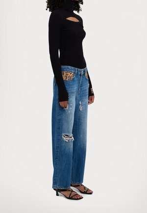 Wide leg - light-blue denim