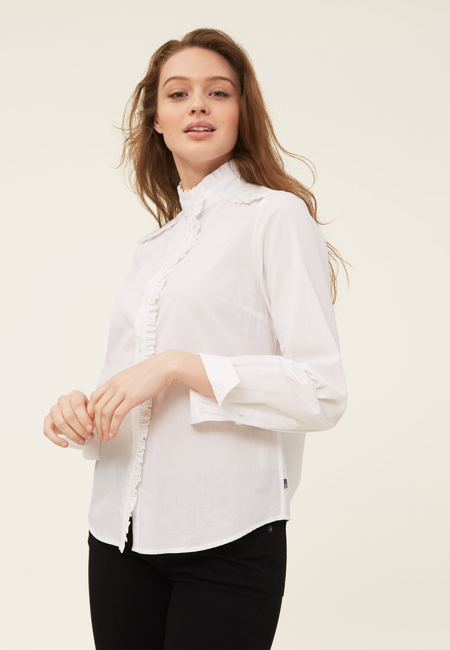 Lexington MARIANNE Skjorte bright whitehvit Zalando.no Lexington Skjorte white Zalando.no
