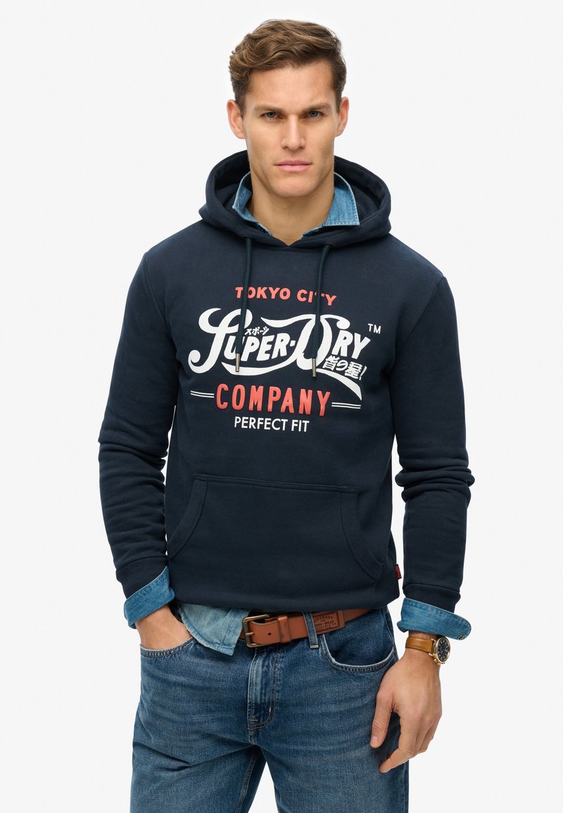 Superdry & Co Felpa con cappuccio - eclipse navy