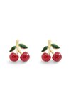 CHERRY CLUSTER STUD - Øreringe - red