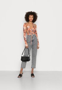 Jaded London PANELLED LONGLINE HALTER CORSET EMBOSSED - Blusa - multi