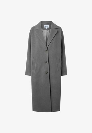 Pieces, COAT PCAGNES LONG - Classic coat - dark grey melange