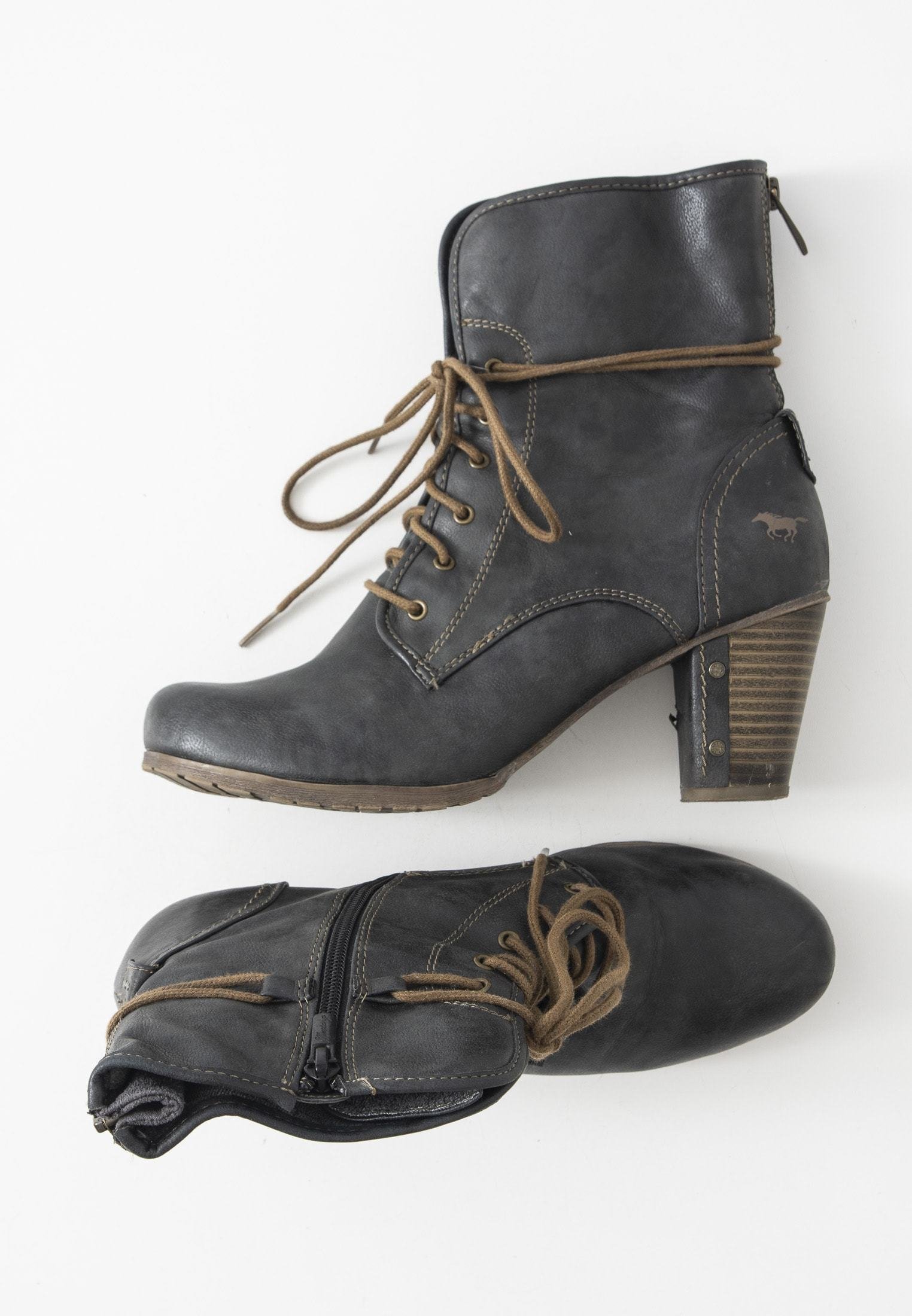 Mustang Botines de tacón - grau/gris - Zalando.es