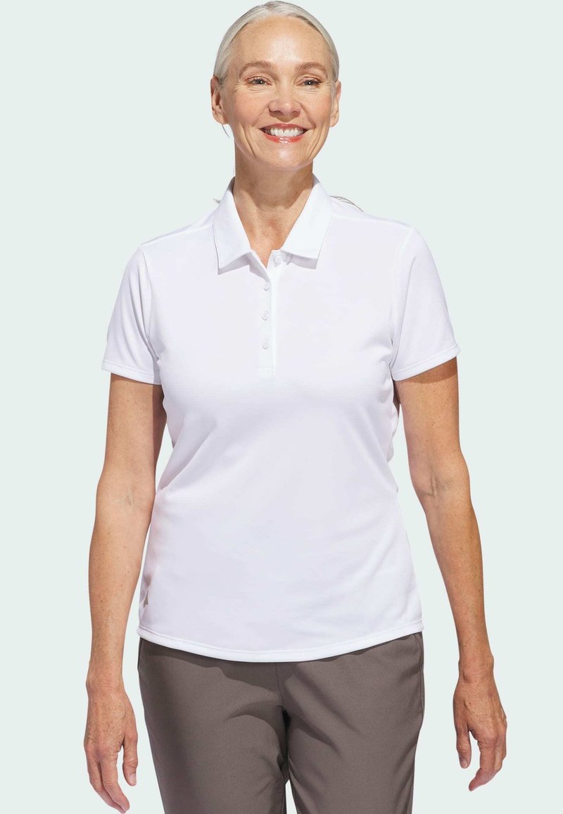 adidas Golf - WOMEN'S SOLID PERFORMANCE SHORT SLEEVE - Polo - white, Ampliar