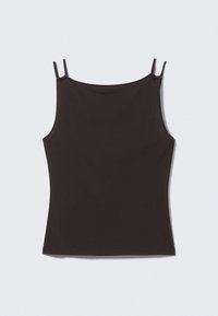 STRAPPY BOAT NECK TANK - Top - brown