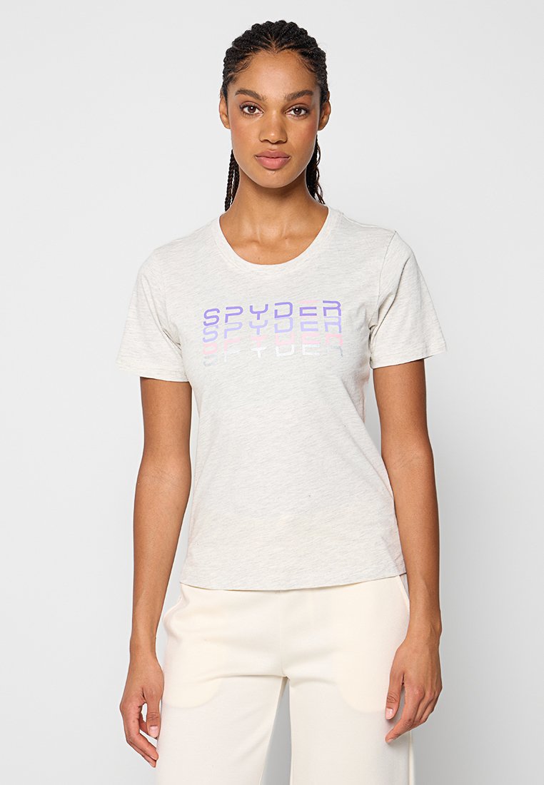 Spyder T-shirt print beige