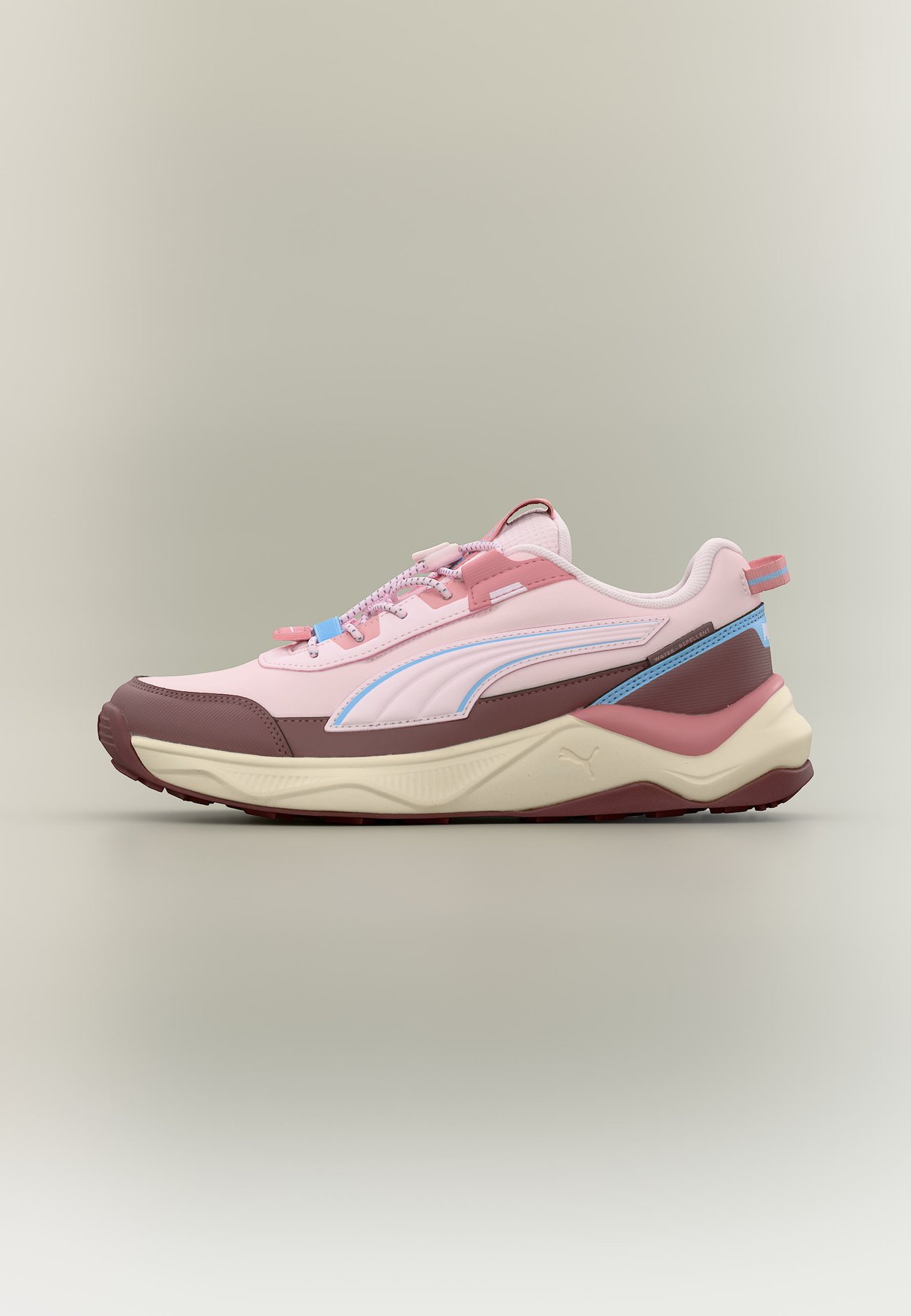 PUMA EVOLVE 2.0 JR UNISEX - Trail running shoes - powder pink-blue guppy-rich cocoa