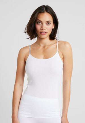 SEAMLESS SPAGHETTI TOP - Caraco - white