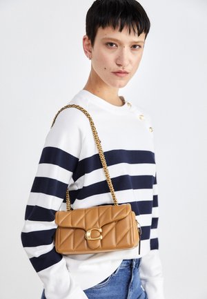 SHOULDER BAG WITH CHAIN - Cross body bag - honey brown