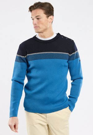 Armor lux, 2COLORS MARINE PULLOVER - Pullover - dark blue navire nature