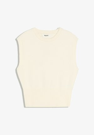 Bershka, KNITTED ROUND NECK - VEST - Top - beige
