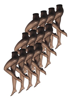 12-PACK FEINSTRUMPFHOSE - Medias - schwarz