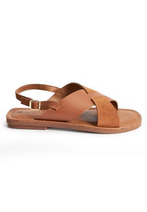 FOREVER COMFORT CROSSOVER - Sandaalit nilkkaremmillä - tan brown
