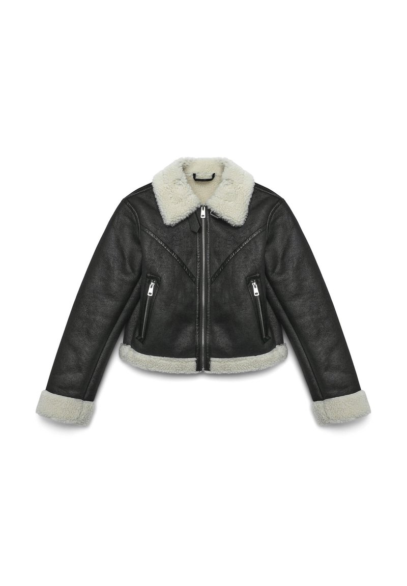 Calliope Veste en similicuir - ultrablack
