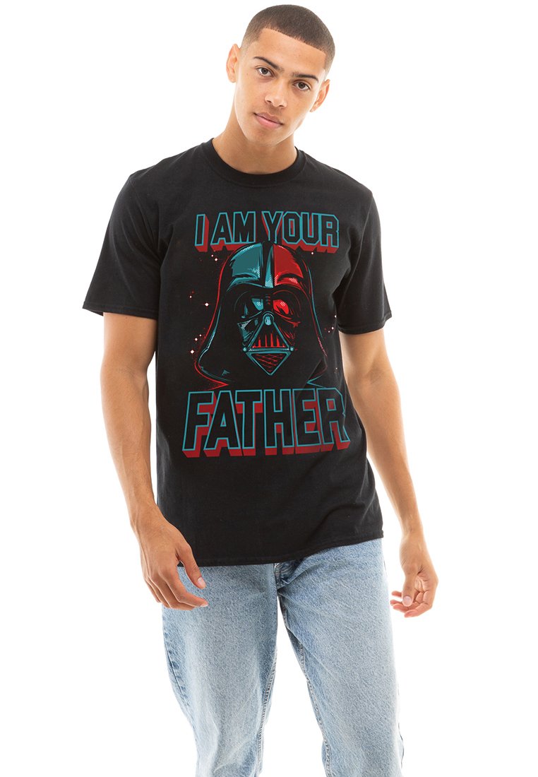 Star Wars T-shirt print zwart