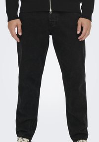 Only & Sons ONSAVI BEAM TAP - Jeans Tapered Fit - black denim