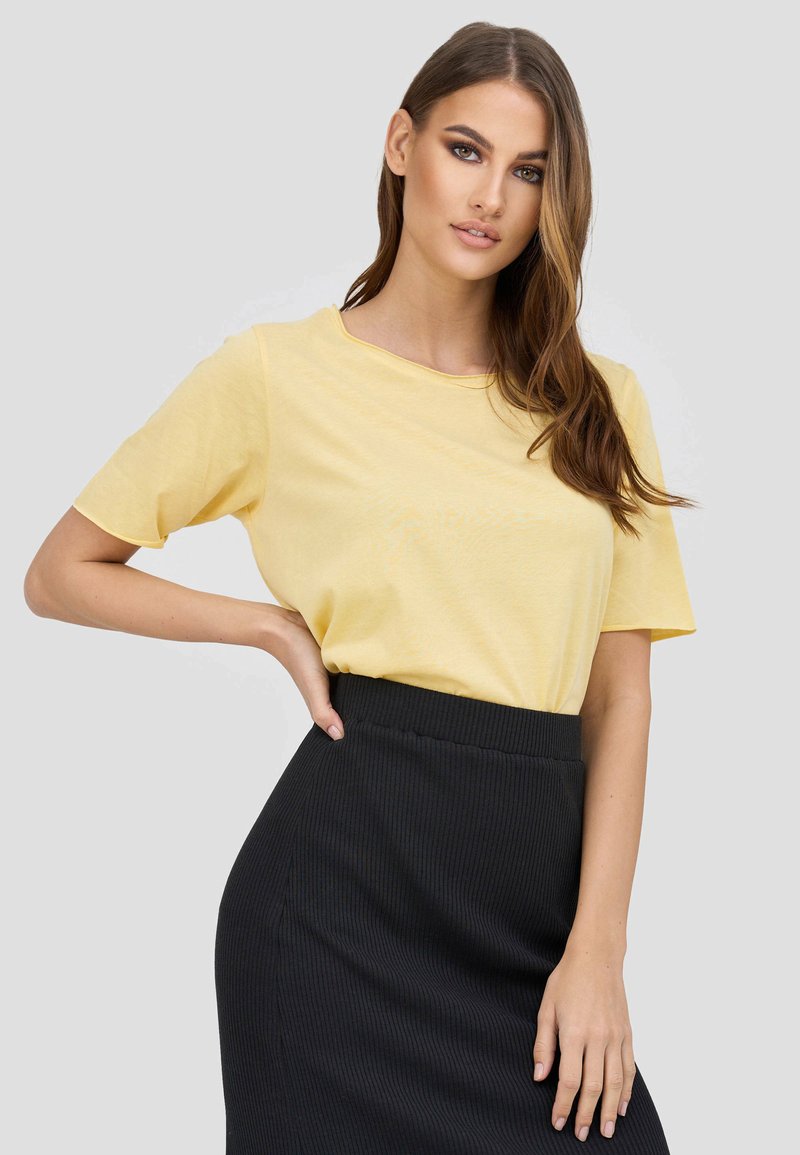 Damen T-Shirts | Cotton Candy PEGGY T-Shirt basic yellow/gelb - ZU29896 Damen T-Shirts | Cotton Candy PEGGY T-Shirt basic yellow/gelb - ZU29896