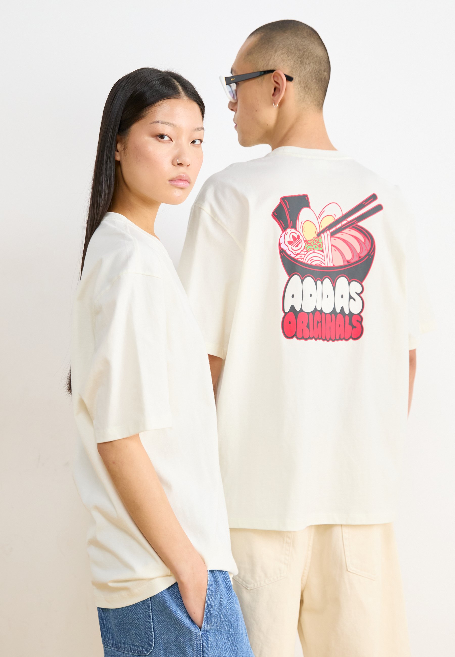 adidas Originals RAMEN TEE UNISEX - Print T-shirt - off white/off