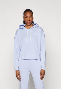 Under Armour - RIVAL TERRY HOODIE - Jersey con capucha - celeste/white Imagen en miniatura 1