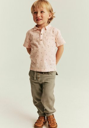 Newbie, SHORT SLEEVE FLORAL SHIRT UNISEX - Polo - light pink