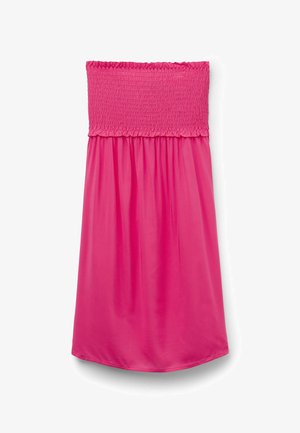 Tezenis, SHORT BANDEAU WITH SMOCK STITCH - Vestito casual - Pink