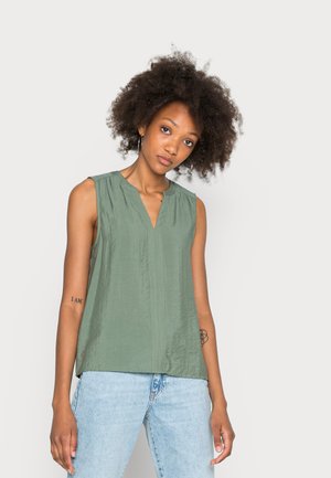VMLENA V NECK - Blus - laurel wreath