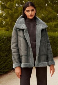 Next AVIATOR  - Kunstnahast jakk - grey