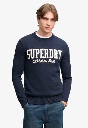 Superdry & Co, SUPERDRY APPLIQUE GRAPHIC JUMPER.. - Maglione - eclipse navy