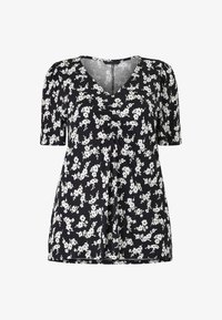 Unausgewählt, schwarz weiß geblümt