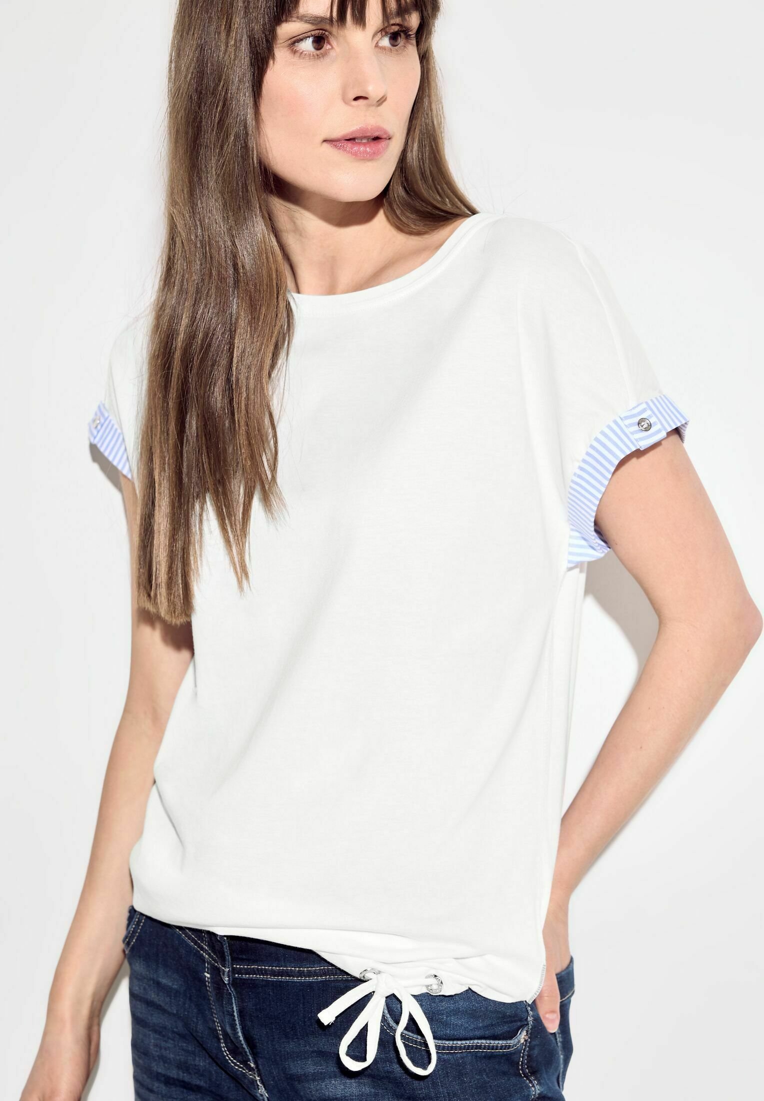 Chemise Cecil Pour Femme - Taille XXL / 50-52 - Couleur Blanc - Manches Longues En Viscose - Occasion Très Bon état