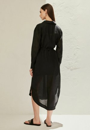 REGULAR FIT - Shirt dress - black