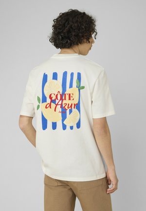 BZB, T-SHIRT IMPRIMÉ DEVANT/DOS - T-shirt imprimé - blanc écru