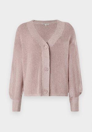 TOM TAILOR DENIM V NECK CARDIGAN - Vest - antique rose melange