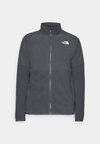 M GLACIER HEAVYWEIGHT FULL ZIP - Fleecejas - asphalt grey/black
