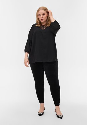Leggings - Trousers - black