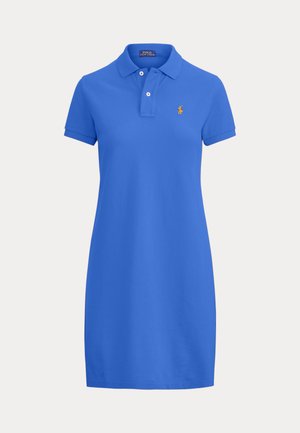 COTTON MESH POLO DRESS - Φόρεμα ημέρας - new iris blue