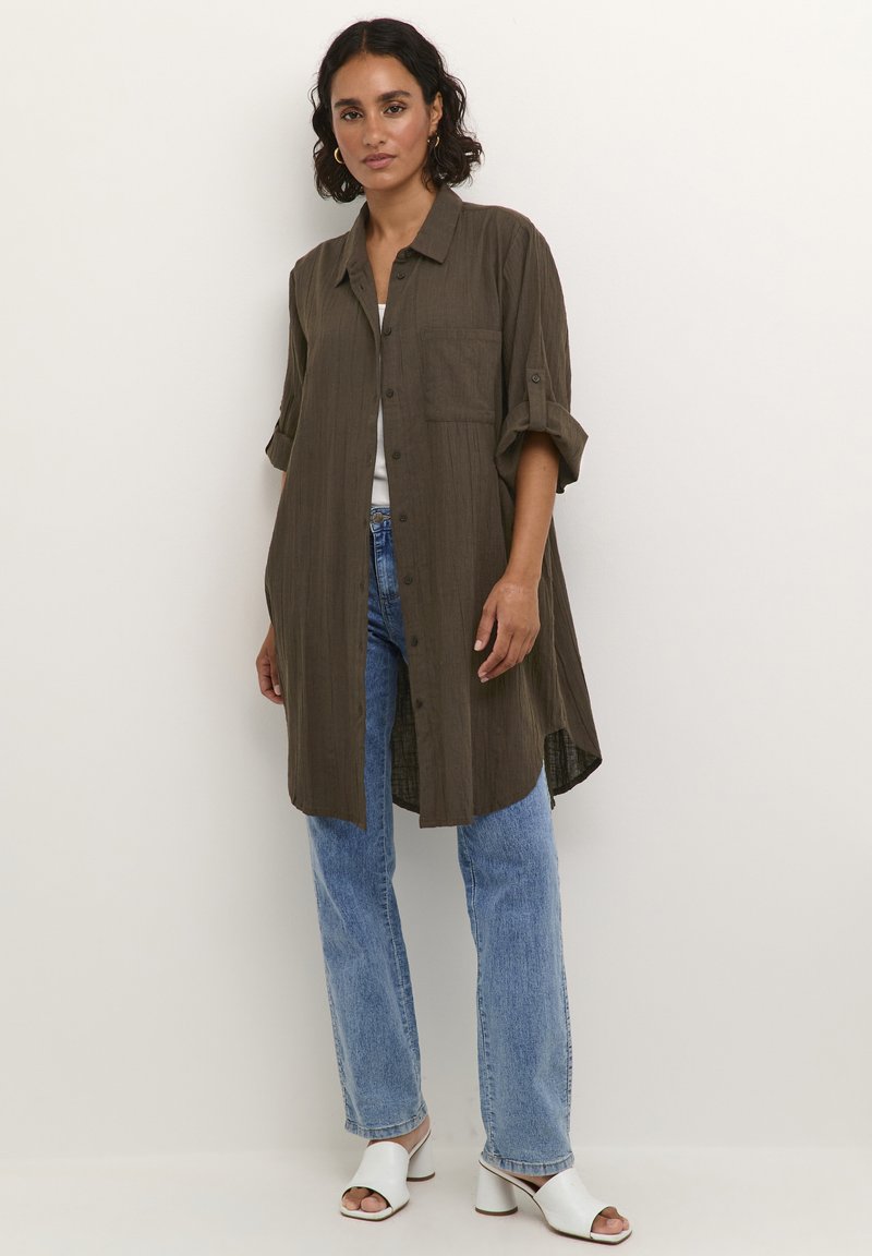 Kaffe KAPAULINE - Robe chemise - forest night