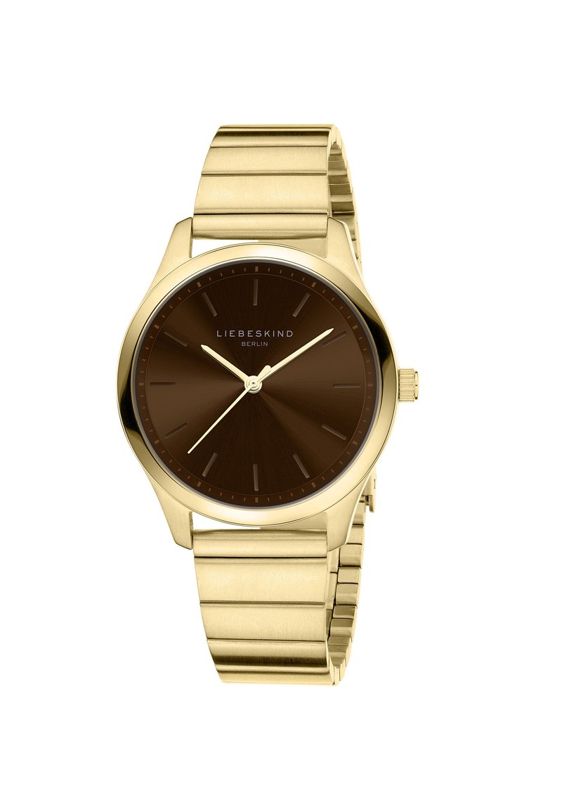 Liebeskind Berlin Analoog kwartshorloge met roestvrijstalen armband, IP roségoud, 38 mm, modern